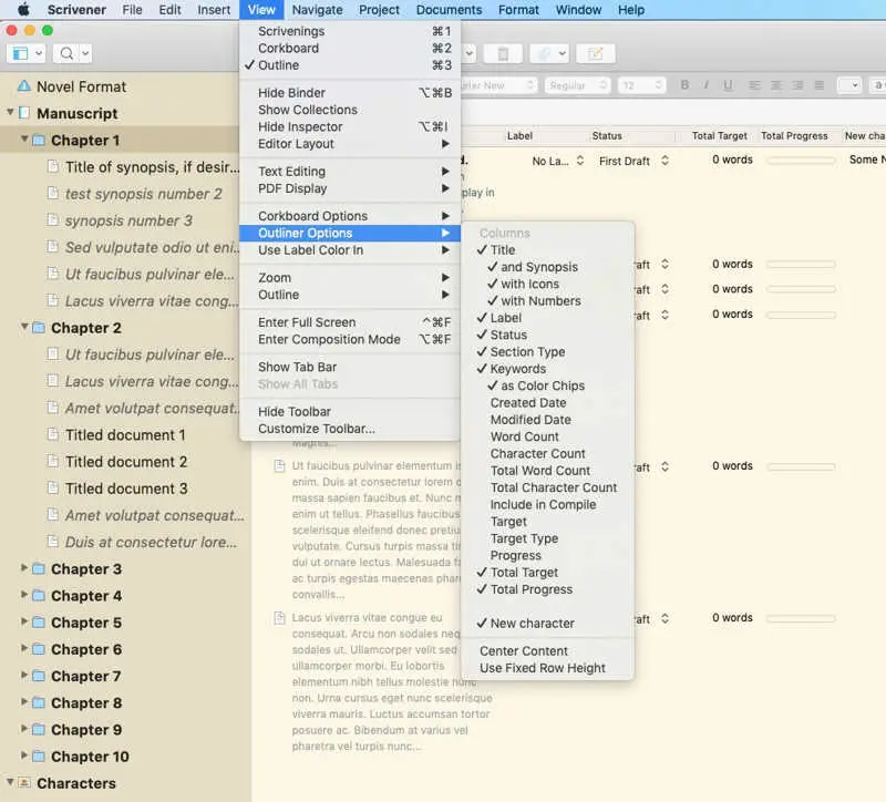 scrivener for mac os