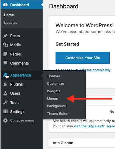 wordpress only display menu on specific pages