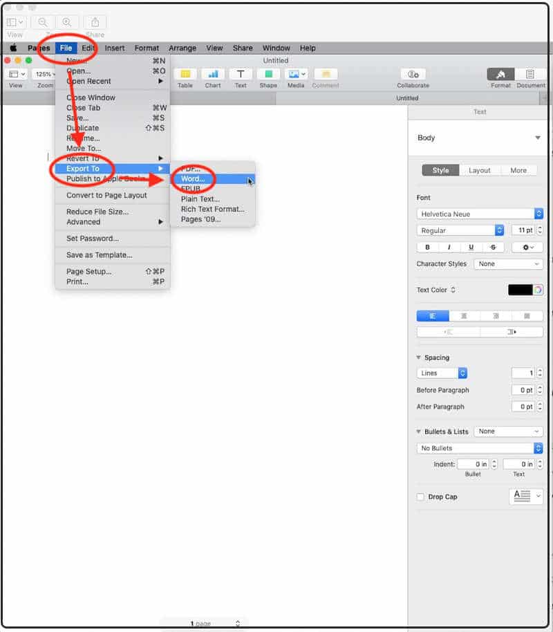 mac microsoft word vs pages