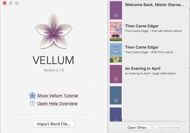 How to quickly import a Word file into Vellum