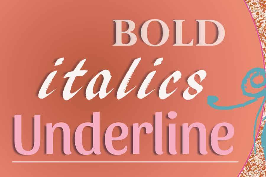 How to Bold, Italic, and Underline in MS Word