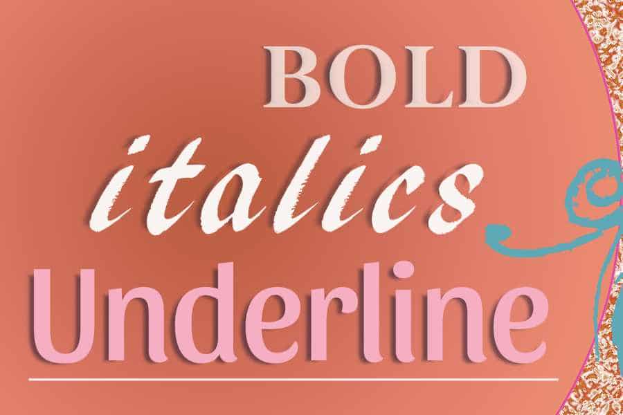 How To Bold Italic And Underline In MS Word The Techie Senior