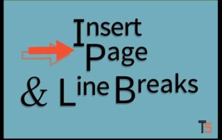 page break in Microsoft Word
