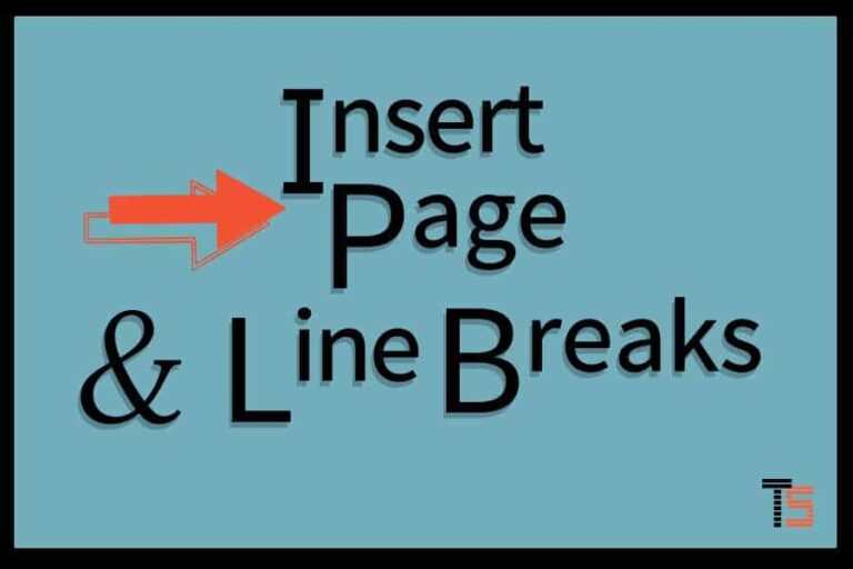 page break in Microsoft Word