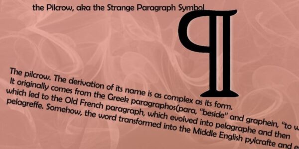 Pilcrow - the paragraph symbol