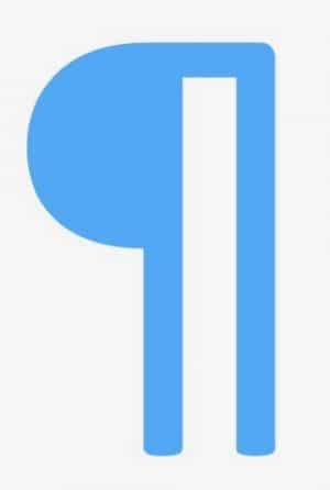The paragraph symbol in microsoft word - stashokbull