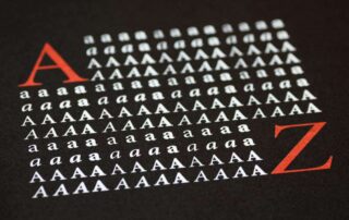 A-Z typeface