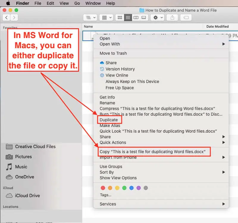 how to rename a file in word for mac