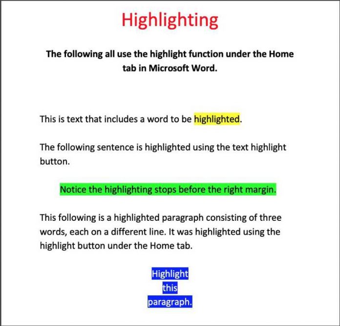 2 Easy Ways to Highlight Text in MS Word The Techie Senior