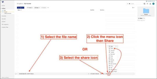 use cloud storage to share files