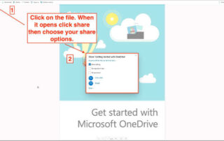 use onedrive cloud storage to share files