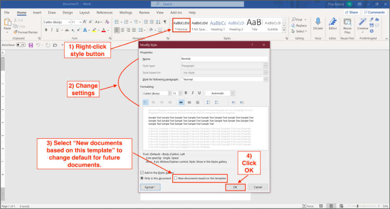 Default Font in Microsoft Word – 3 Simple Ways to Change It