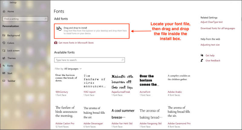 adding new fonts to word 2013 in windows 10