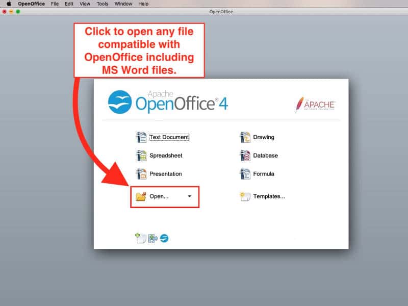 open microsoft office word