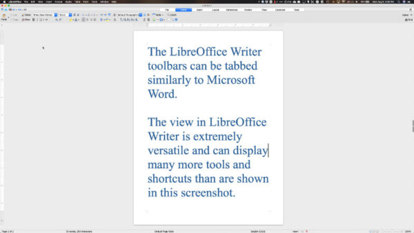LibreOffice is a good Microsoft 365 alternative