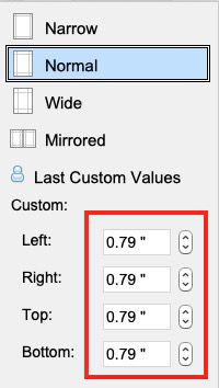 change margins in OpenOffice Writer