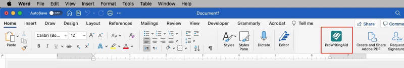 open prowritingaid for ms word on macs