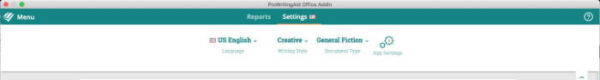 prowritingaid for ms word on macs full editor settings