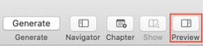 vellum for mac - top toolbar preview button