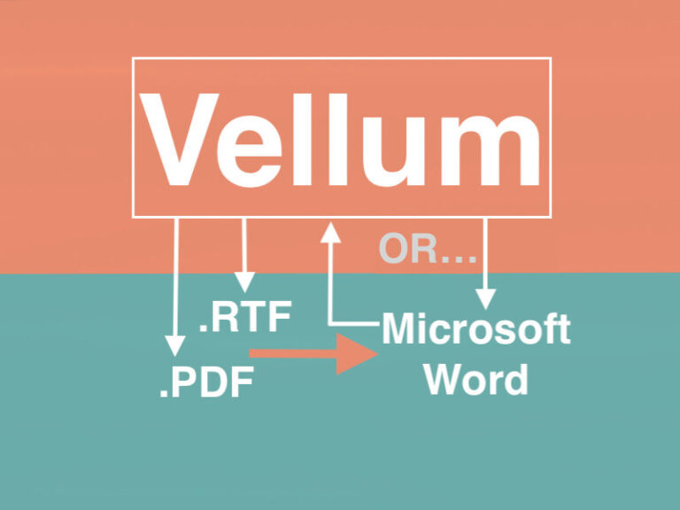 Vellum export to word