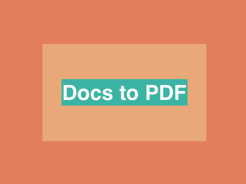 turn google doc into pdf