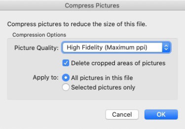 compress images in microsoft word