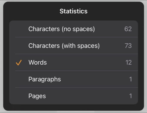 How to Count Words in Apple Pages