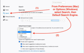 change default search engine in firefox browser