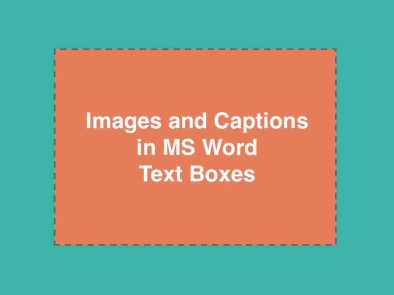 Formatting Images and Captions in Microsoft Word for Print Books