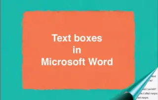using text boxes in microsoft word