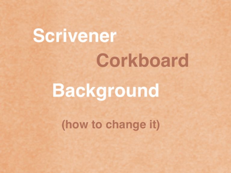 how to change scrivener corkboard background