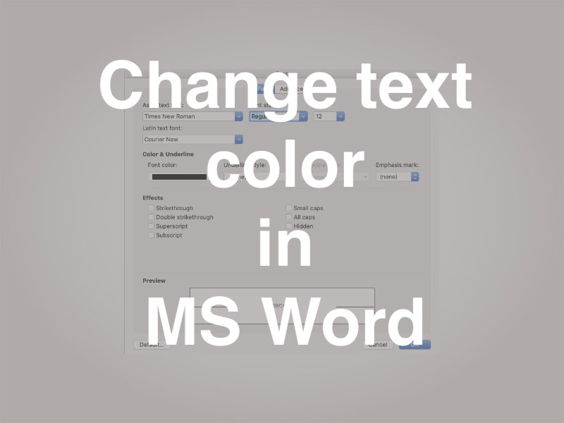 2 Ways to Quickly Change Text Color in Microsoft Word