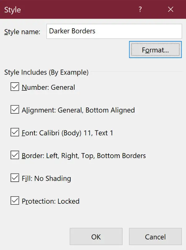 Set custom cell styles in Excel