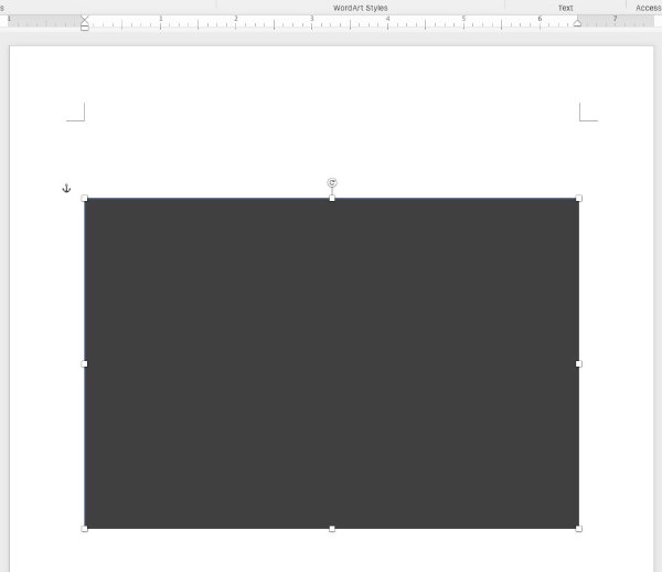 fill color for overlay on image in ms word