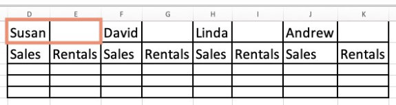 Two cells in excel to be combined