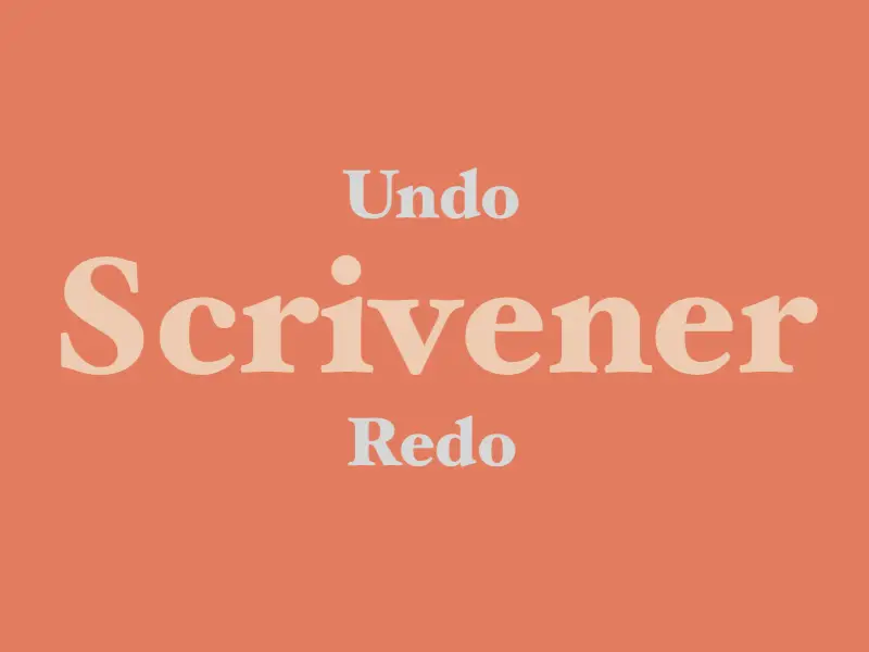 How to Undo in Scrivener